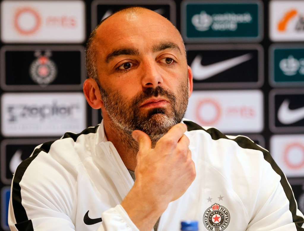 Žarko Lazetić kao privremeni trener Partizana (©Starsport)